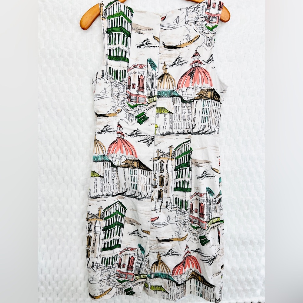 Leslie Fay Women Colorful Chetta B Venice Pattern Sleeveless Midi Dress Size 10 - Picture 2 of 9